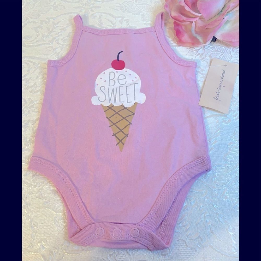🛍First Impression Be Sweet Baby Girl Bady Suits New Born